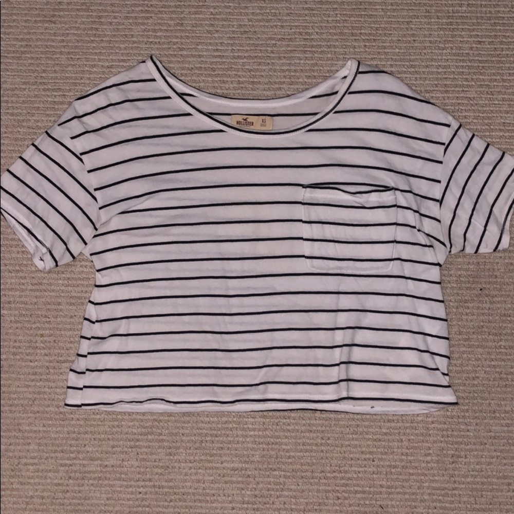 black & white striped crop top!